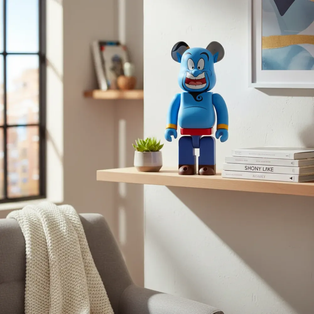400 % & 100 % Bearbrick -setti – Genie (Disney Aladdin)