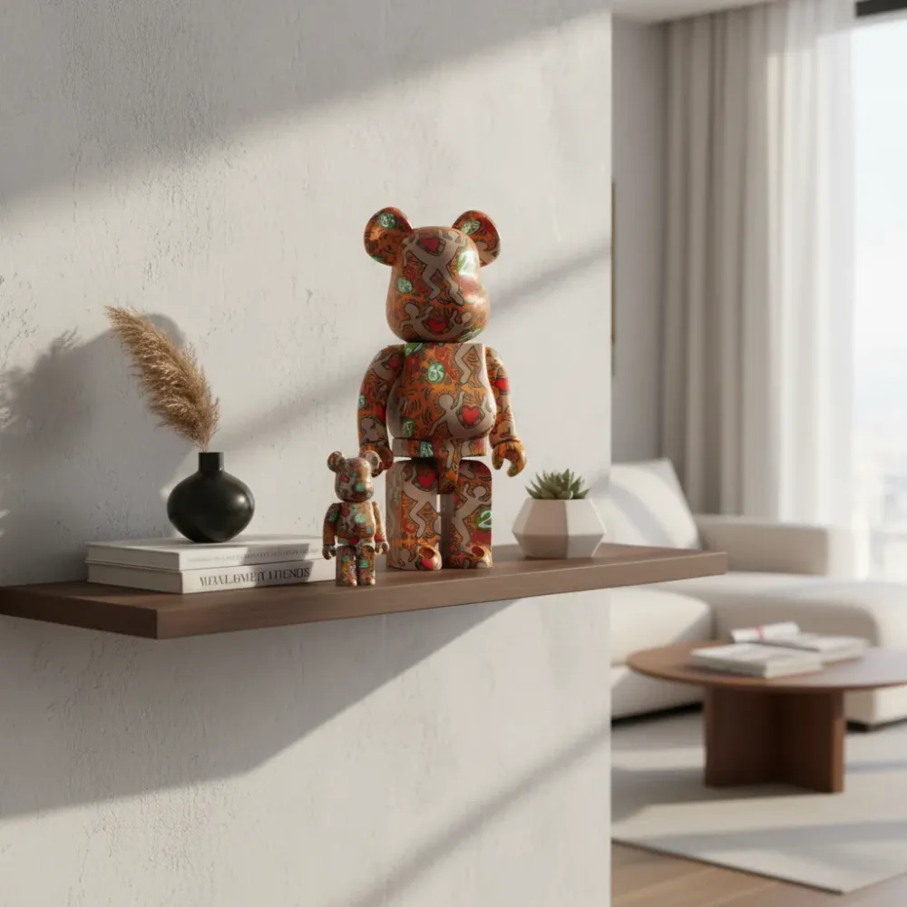 400% & 100% Bearbrick Setti - Keith Haring v12 (Erikoisversio BWWT 3)