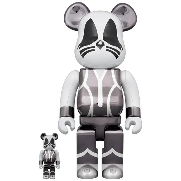 400% & 100% Bearbrick -setti – KISS Catman (Chrome ed.)