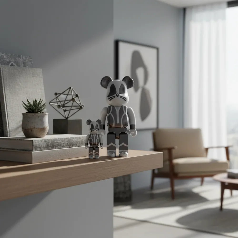 400% & 100% Bearbrick -setti – KISS Catman (Chrome ed.)
