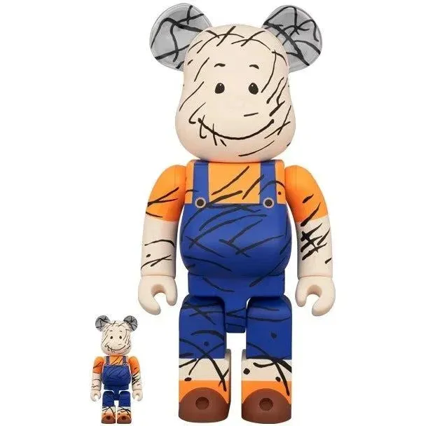 400 % & 100 % Bearbrick -setti - Pigpen (Peanuts)