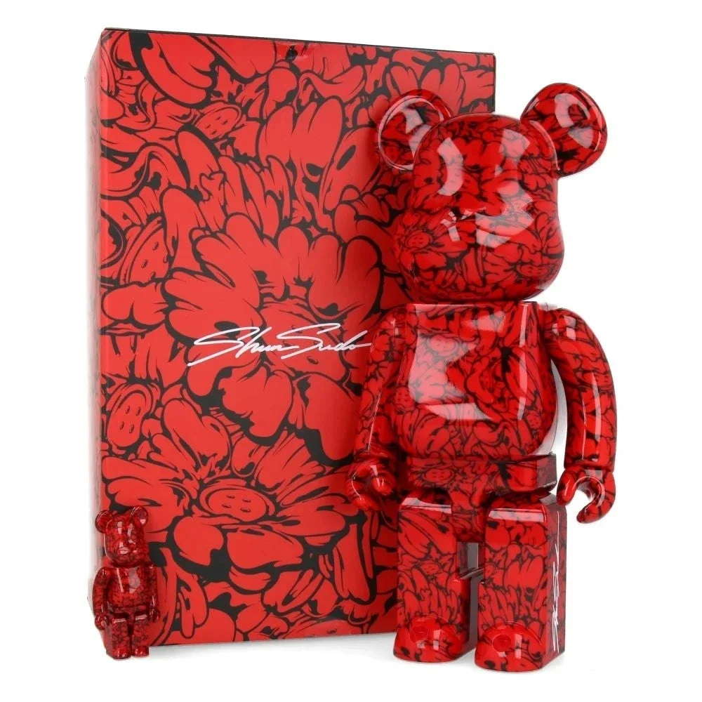 400% & 100% Bearbrick setti - Mr. Scarlet Shun Sudo