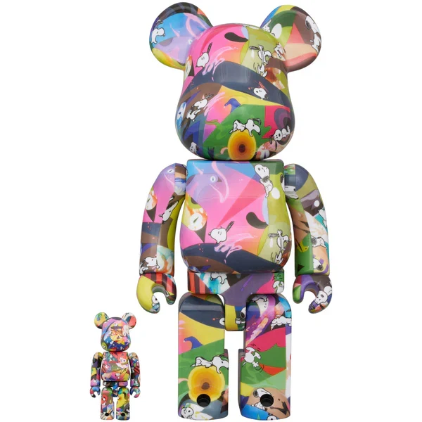 400% & 100% Bearbrick -setti - Tomokazu Matsuyama - Peanuts