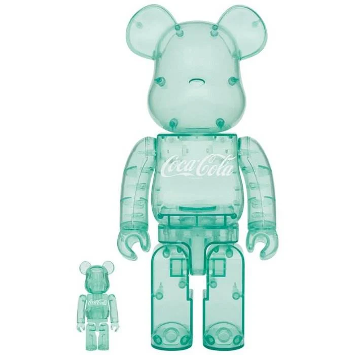 400% & 100% Bearbrick-setti - Coca-Cola (Georgia Green)