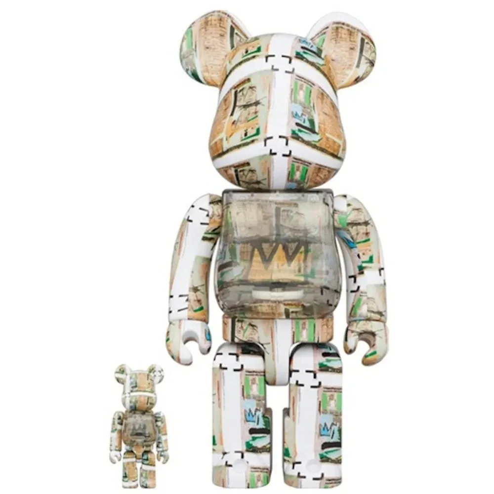 400% & 100% Bearbrick-setti – Jean-Michel Basquiat (King Pleasure)