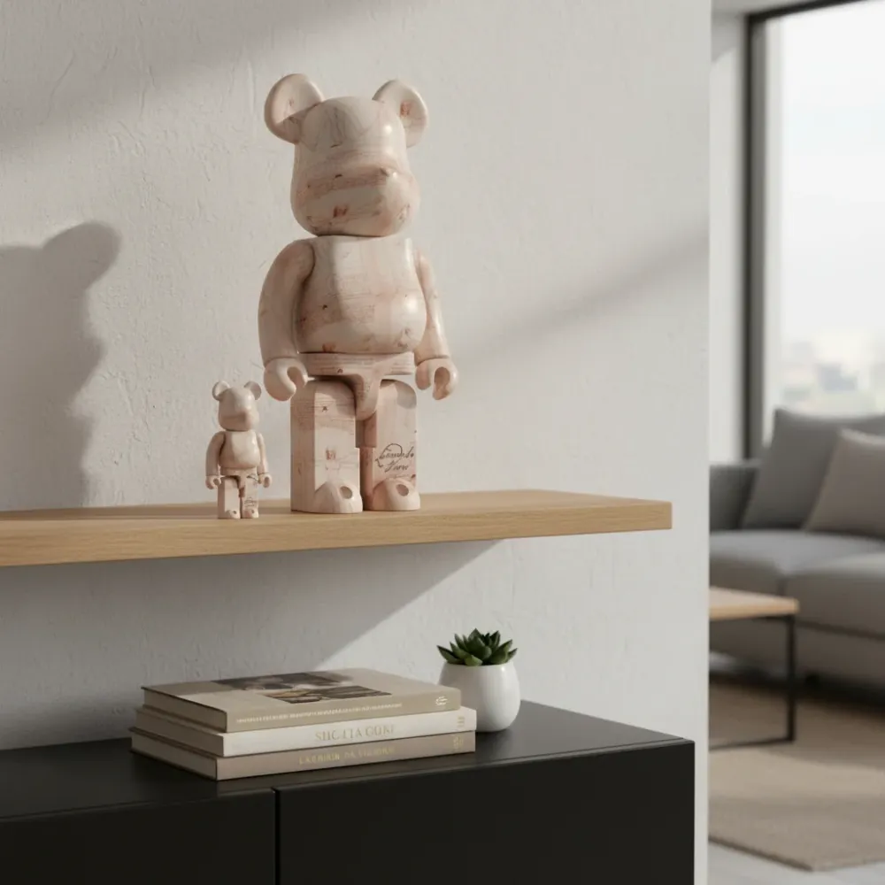 400% & 100% Bearbrick-setti – Leonardo Da Vinci (Vitruvian Man)