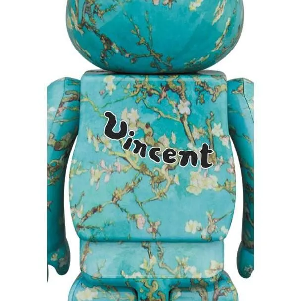 400% & 100% Bearbrick-setti - Vincent Van Gogh (Almond Blossoms)