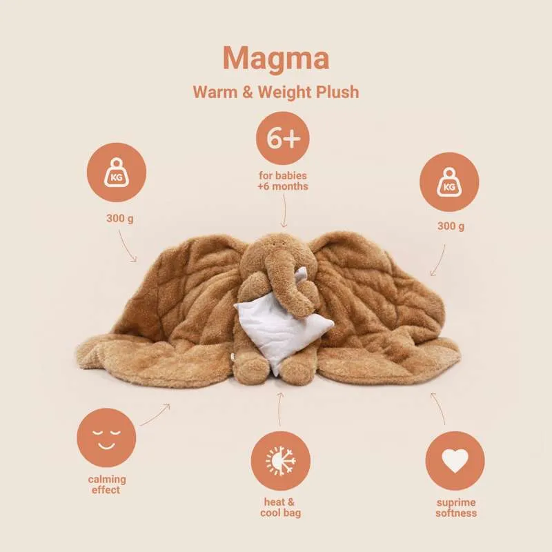 Auttaa Tyngde Plysbamse m. Hoorfruose - Magma01 - Harmaa
