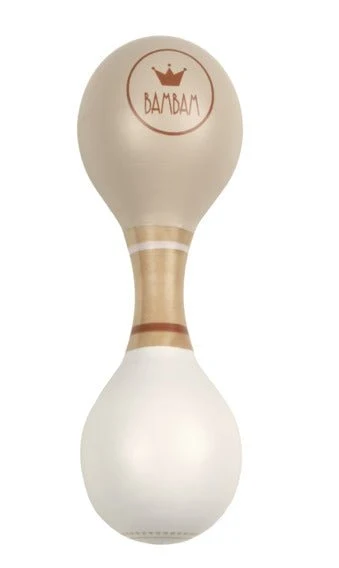 BamBam Rattle Beige lahjapakkauksessa