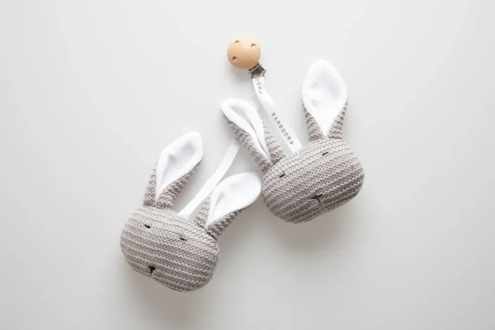 Bamboom Cuddle Clip Lämmin harmaa