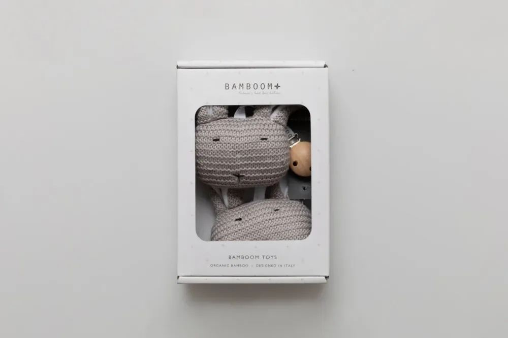 Bamboom Cuddle Clip Lämmin harmaa