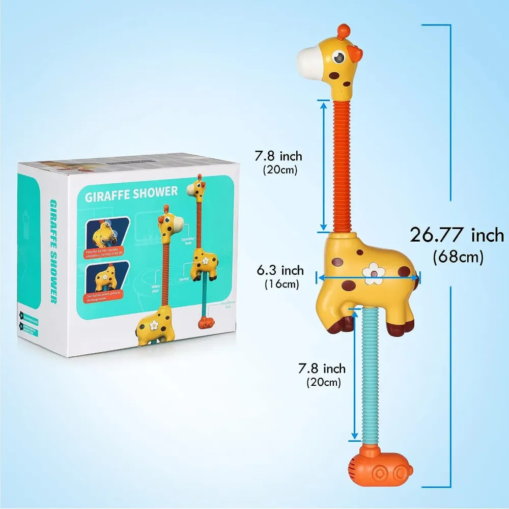 Bath Giraffe™ - Kirahvi roiskuttaa iloisesti - Kirahvi kylpylelu kylpyammeisiin
