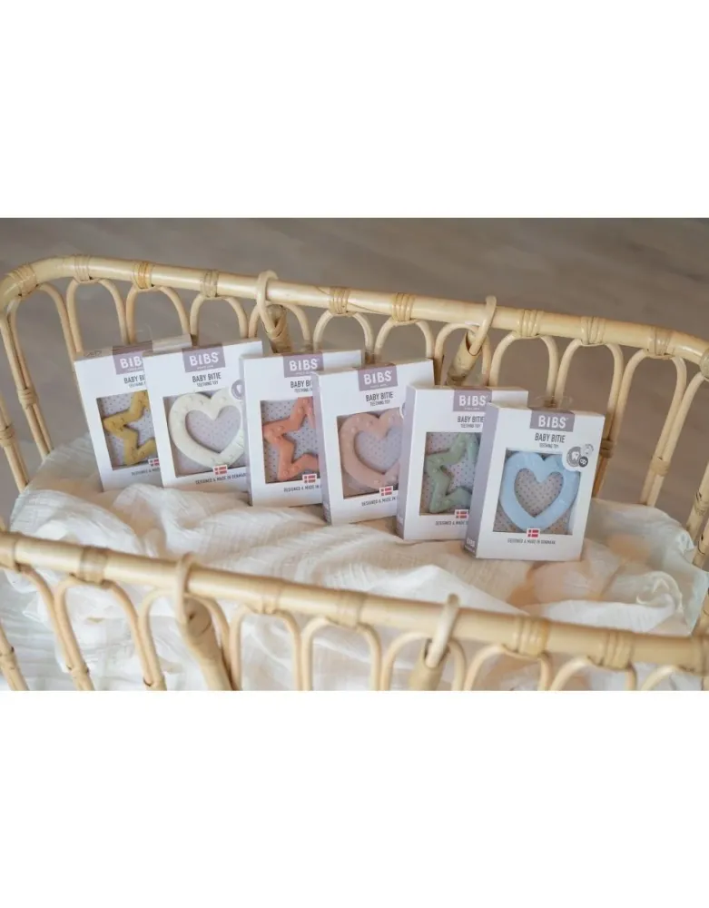 BIBS Hammaslelu Heart Blush