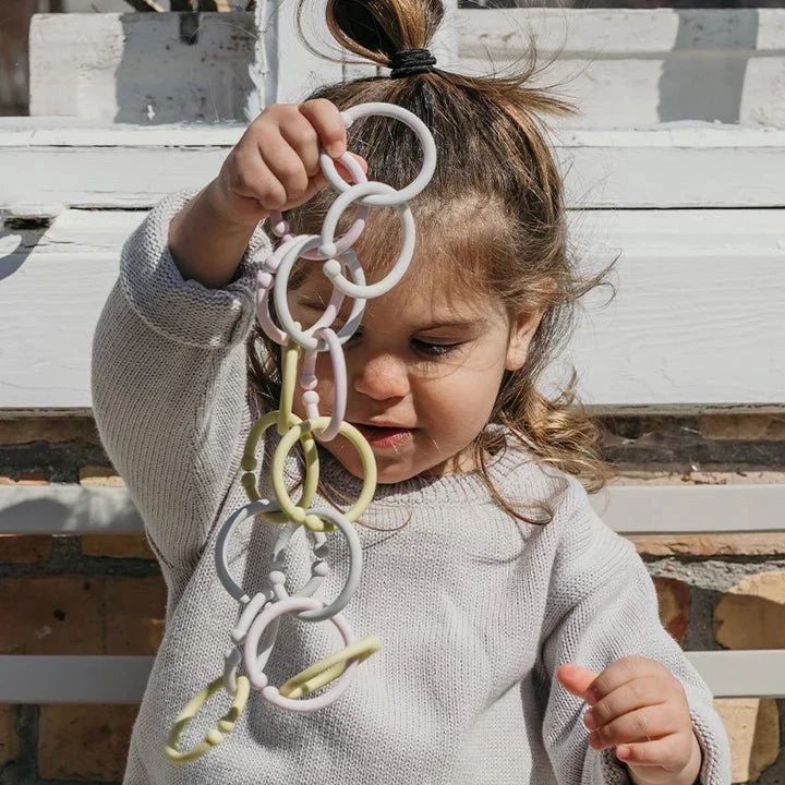 BIBS Leikkirenkaat Blush/Woodchuck/Ilvory 12kpl