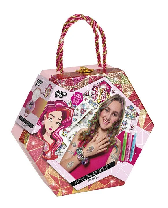 Bling Bling Tatuointi, kynsien ja hiusten tapauksessa 8 kpl