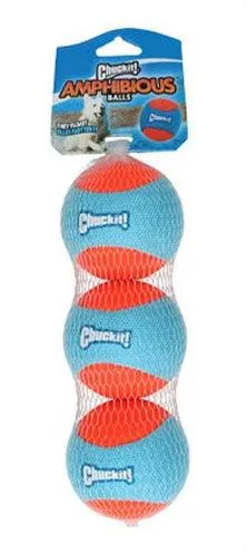 Chuckit Amphibious Ball - 3 koiran leikkipallon setti