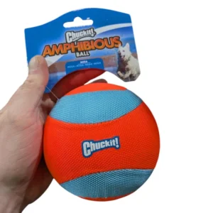 Chuckit Amphibious Mega Ball oranssi/sininen - Erityisesti veteen tehty