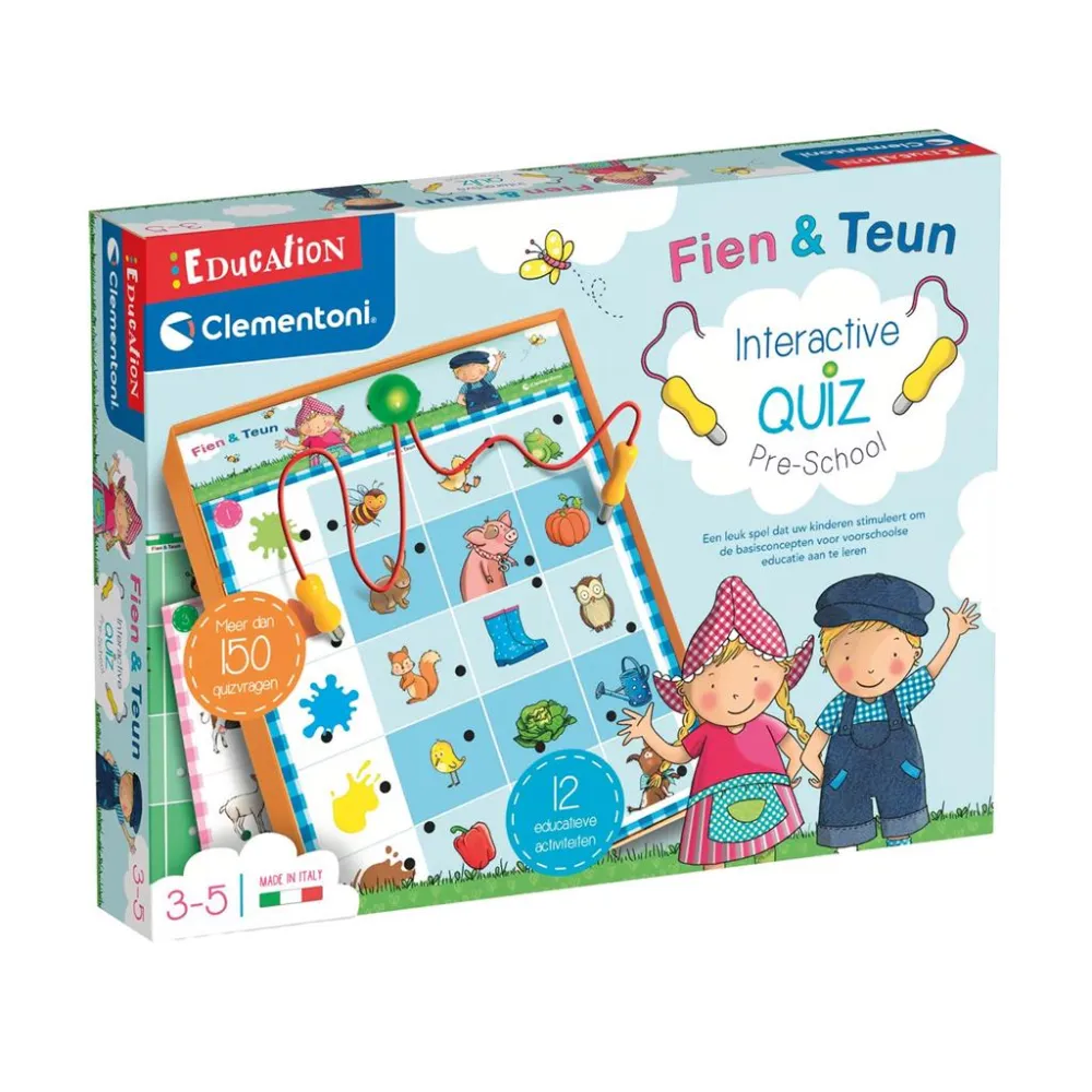 Clementoni-peli Fien En Teun Quizzy (tietokilpailu)