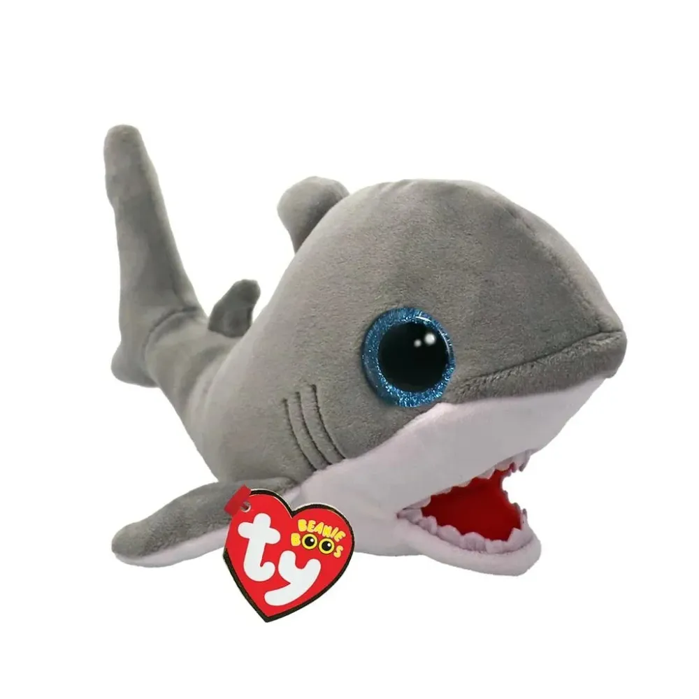 Ty Cuddle Finnegan hai harmaa 15Cm