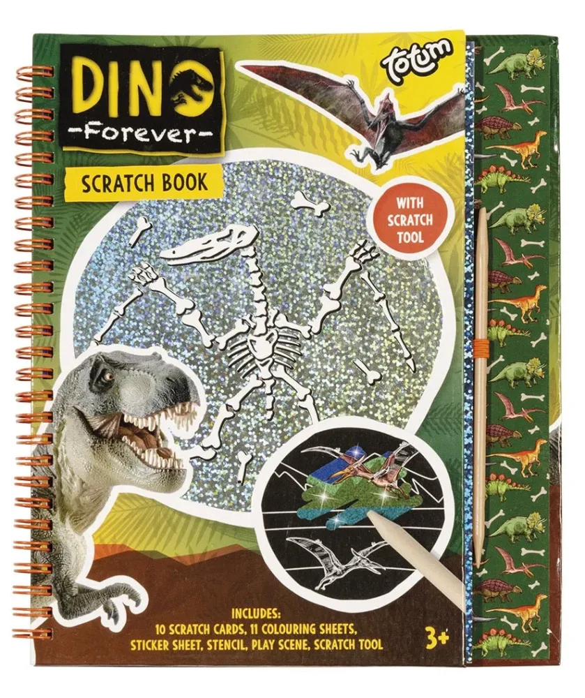 Dino Scratch ja värityskirja 1:ssä