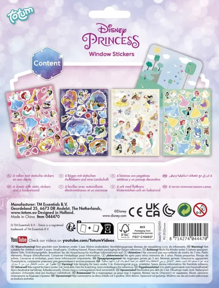 Disney prinsessat ikkuna tarroja