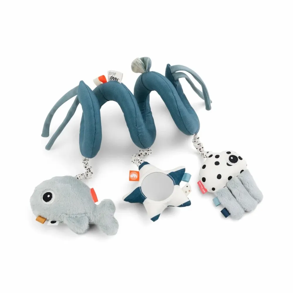Done Deer Lastenrattaiden kiristin Sea Friends Blue (sininen)