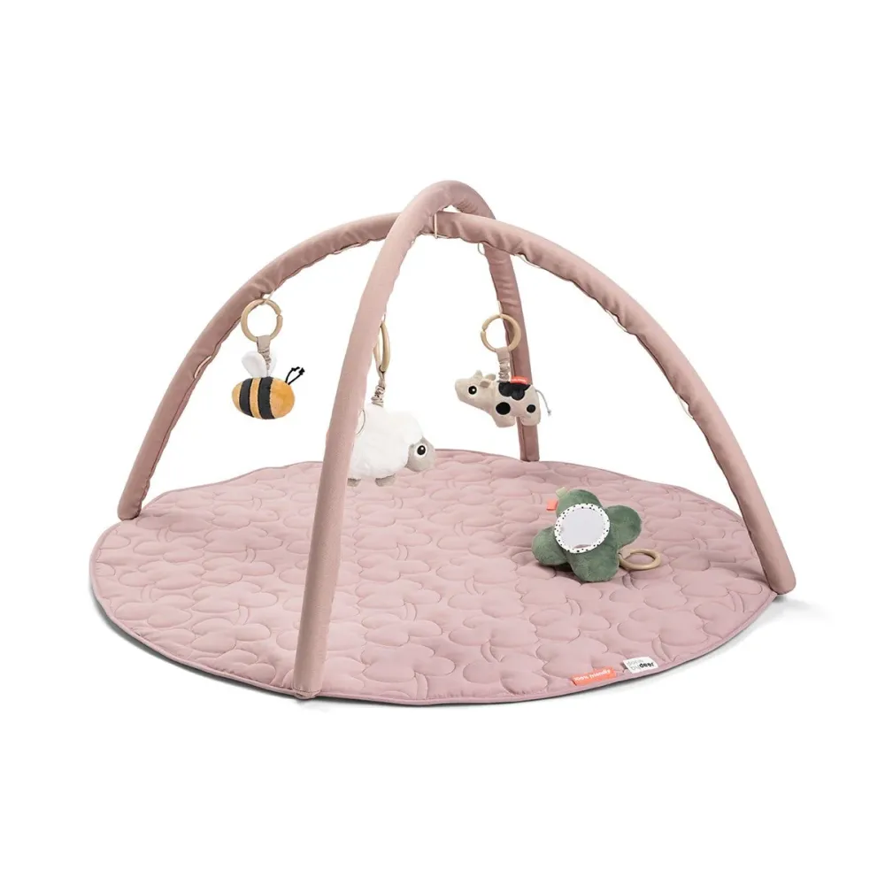 Done Deer Playmat Tiny Farm vaaleanpunainen