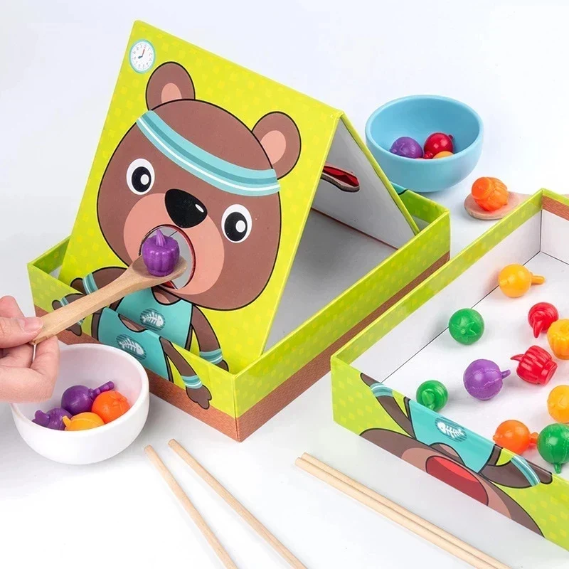 Educational Play House™ – Hienomotoriset taidot ja värien tunnistaminen - Montessori Eten Spel