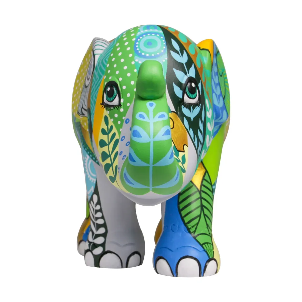 Elephant Parade elephant Happy Sarawak 15 cm rajoitettu erä Wanchalerm Mueanpang Hong Kong 2014 SKU Happy Sarawak 15