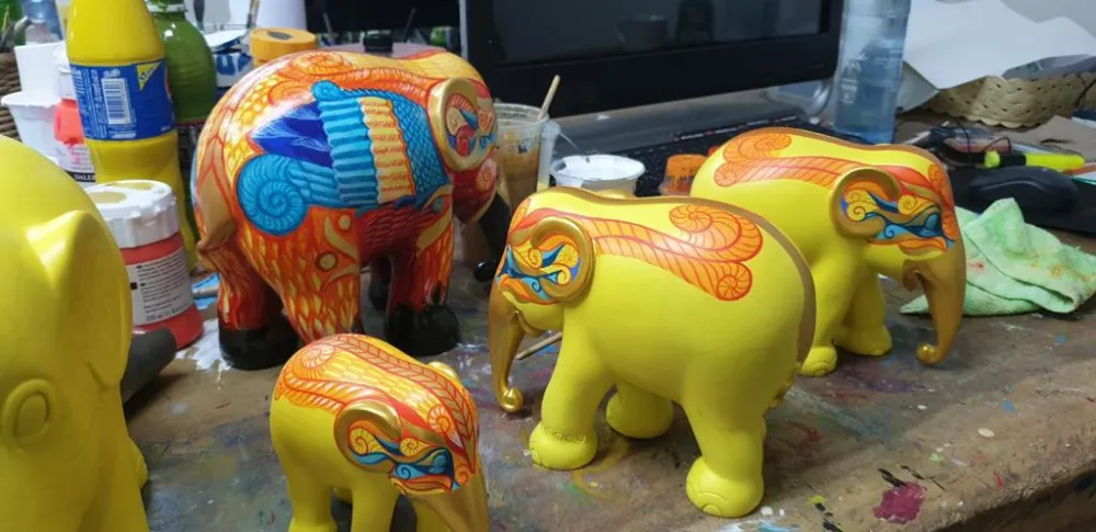 Elephant Parade elephant Phoenix Ashes 15cm Limited Edition 3000 PHOENIX ASHES 15