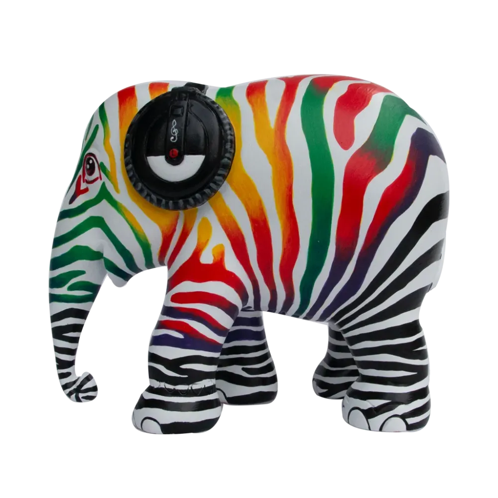 Elephant Parade elephant Zebra Beats 15cm Limited Edition 3000 ZEBRA BEATS 15