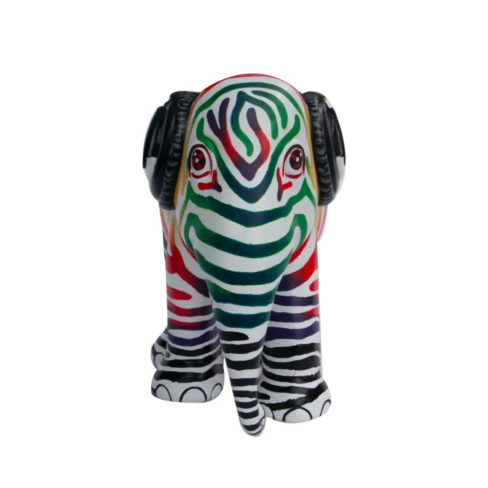 Elephant Parade elephant Zebra Beats 15cm Limited Edition 3000 ZEBRA BEATS 15