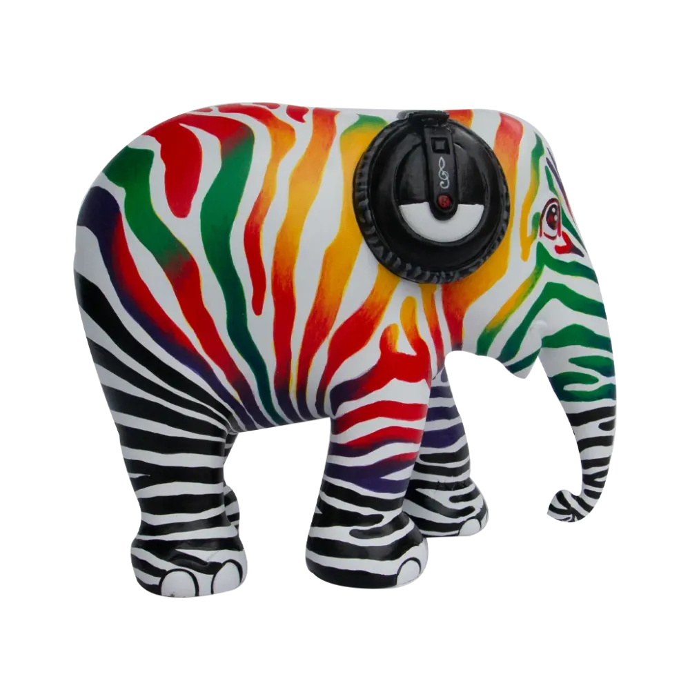 Elephant Parade elephant Zebra Beats 15cm Limited Edition 3000 ZEBRA BEATS 15