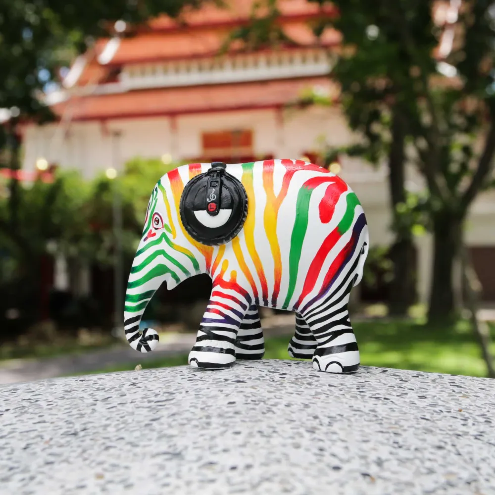 Elephant Parade elephant Zebra Beats 15cm Limited Edition 3000 ZEBRA BEATS 15