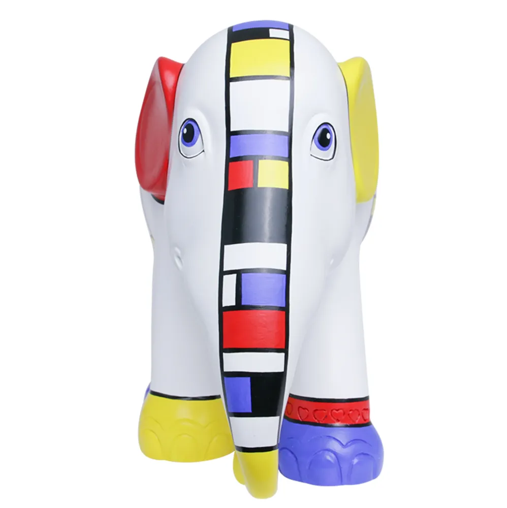 Elephant Parade Mondriaan Crossed My Mind 15cm Limited Edition 3000 MONDRIAAN CROSSED MY MIND 15