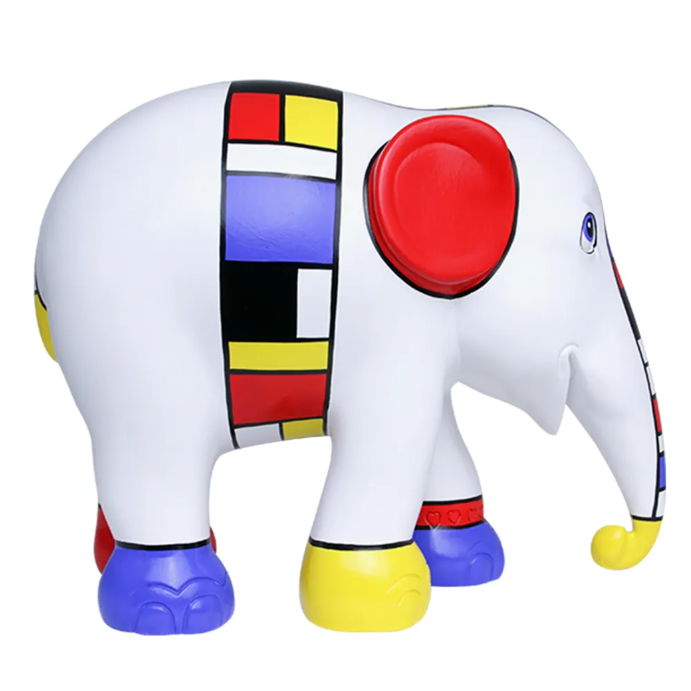 Elephant Parade Mondriaan Crossed My Mind 15cm Limited Edition 3000 MONDRIAAN CROSSED MY MIND 15