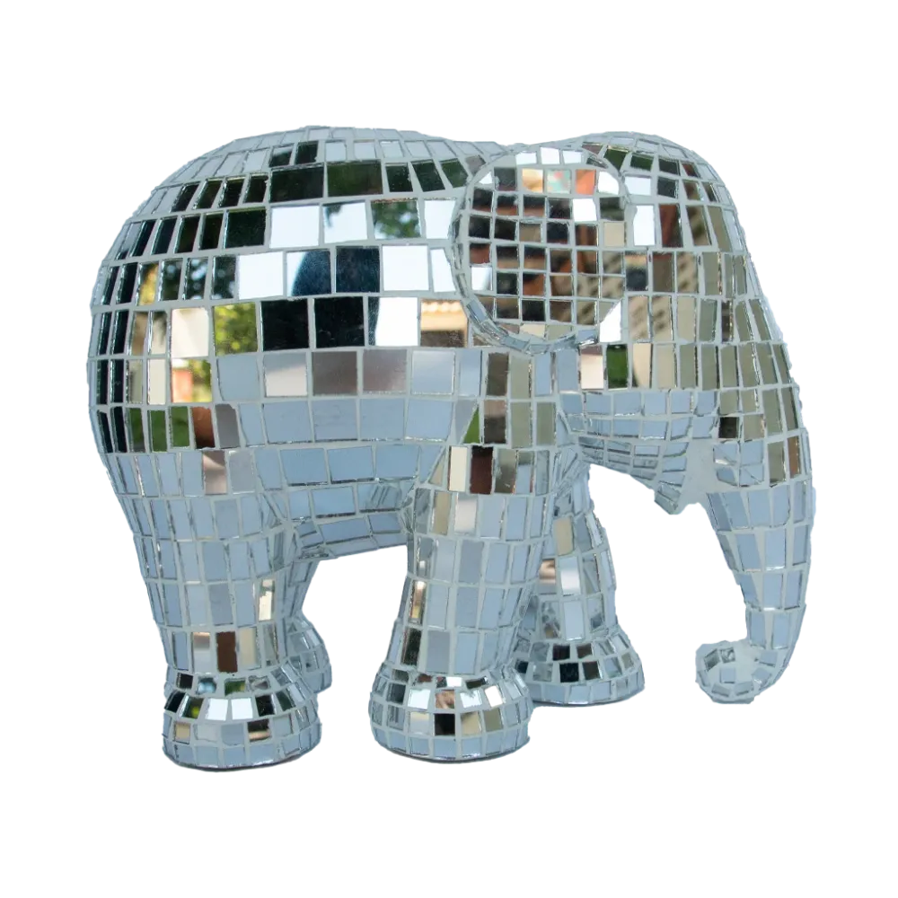 Elephant Parade norsu Disco Disco Silver 15cm Limited Edition 3000 DISCO DISCO SILVER 15