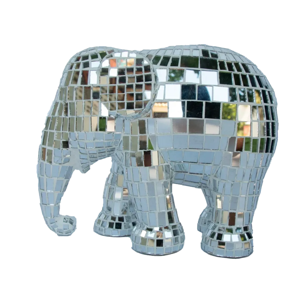 Elephant Parade norsu Disco Disco Silver 15cm Limited Edition 3000 DISCO DISCO SILVER 15