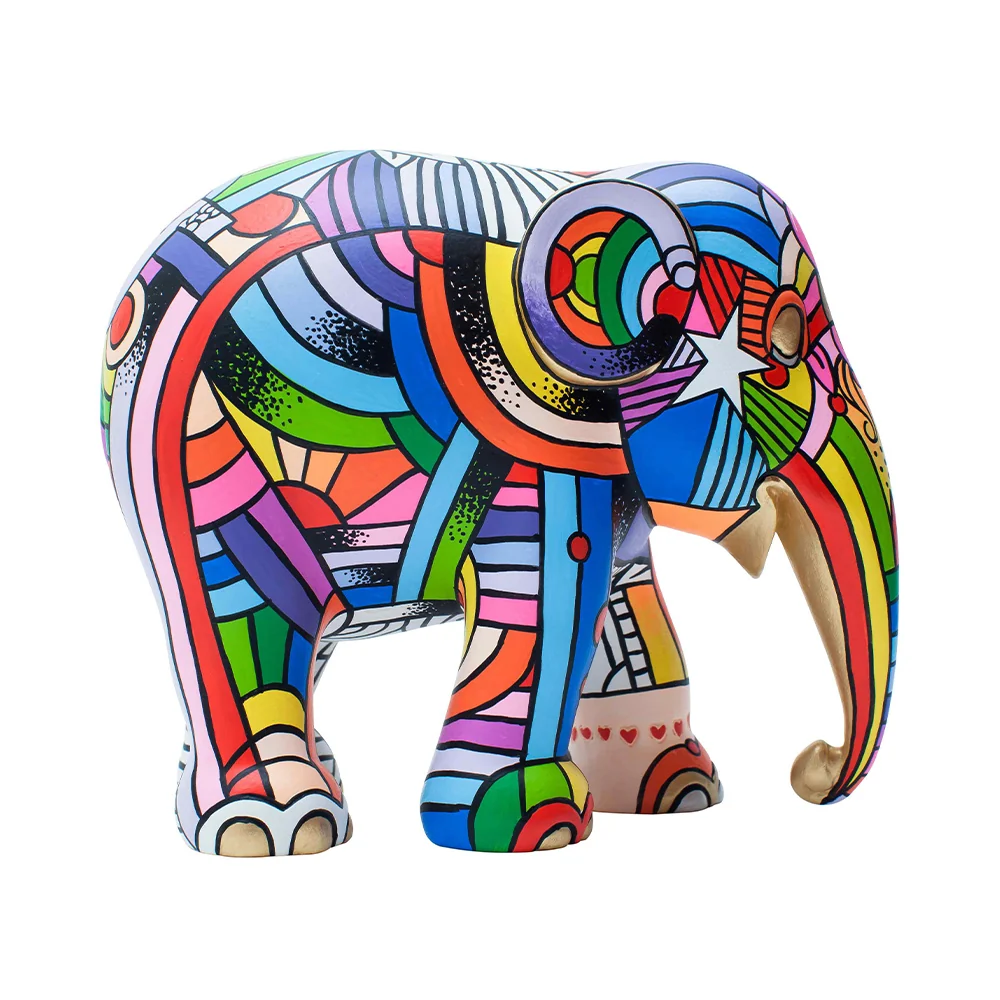 Elephant Parade norsu Rauhaa, Rakkautta ja Musiikkia 15cm Rajoitettu erä 3000 kpl