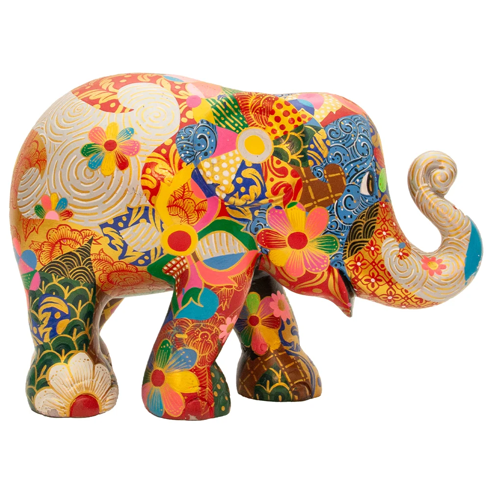Elephant Parade norsu Sarong 20 cm rajoitettu erä Narin Kantawong Sarong 20
