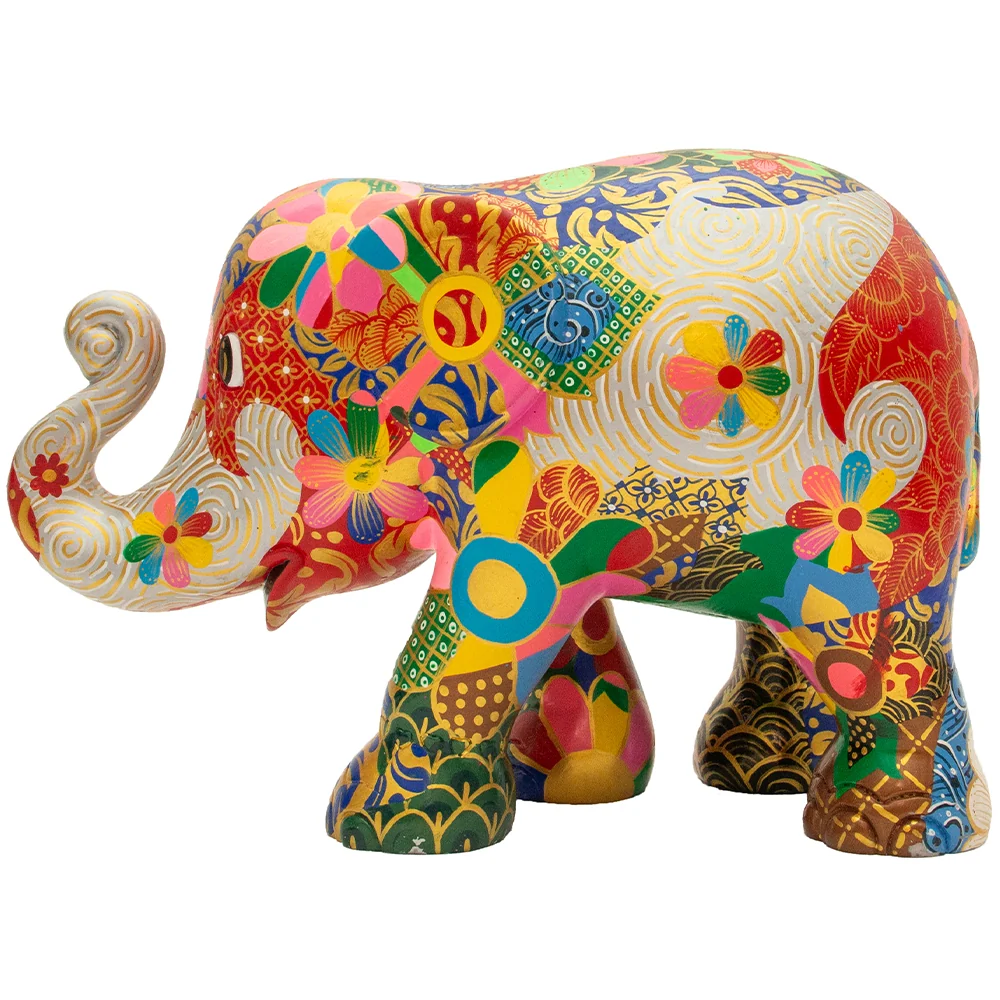 Elephant Parade norsu Sarong 20 cm rajoitettu erä Narin Kantawong Sarong 20