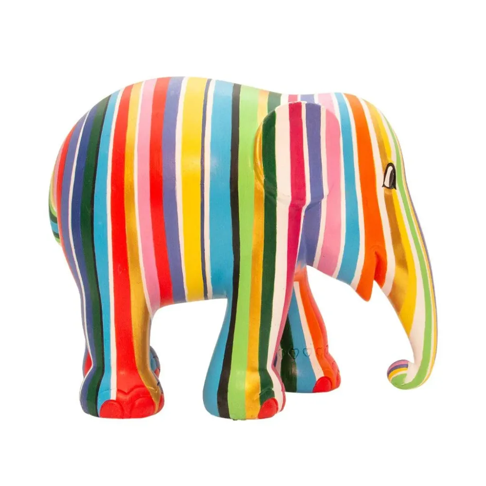 Elephant Parade norsu Ms Stripey 10cm Limited Edition 3500 MS STRIPEY 10