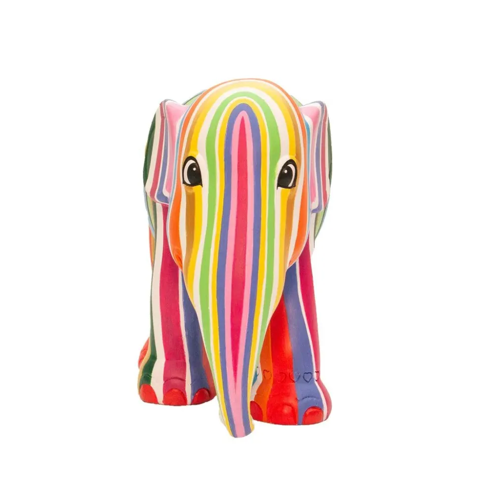 Elephant Parade norsu Ms Stripey 10cm Limited Edition 3500 MS STRIPEY 10