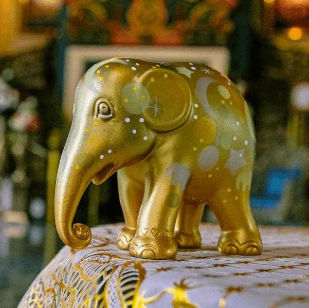 Elephant Parade Sparkling Celebration Gold 10cm Sparking CELEBRATION GOLD 10
