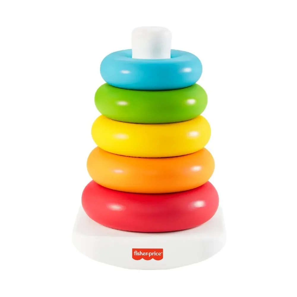 Fisher-Price pinottava torni värillisillä renkailla 6 kpl