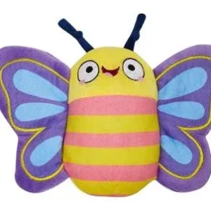 Fofos Butterfly - Pehmeä pehmolelu vinkuvalla äänellä ja kahisevalla foliolla