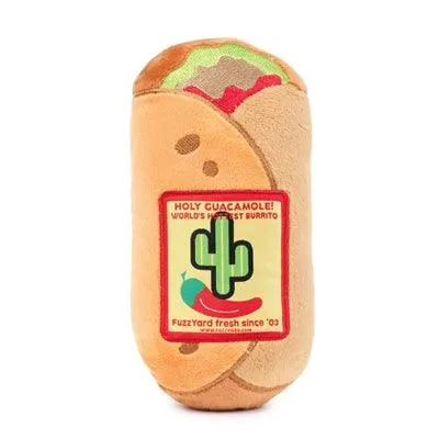 Fuzzyard Burrito -pehmolelu – Hauska koiranlelu vinkuvalla äänellä