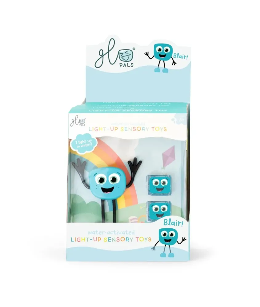 Glo Pals Kylpyleluja Sensory Light-Up nukke ja kuutiot Blair
