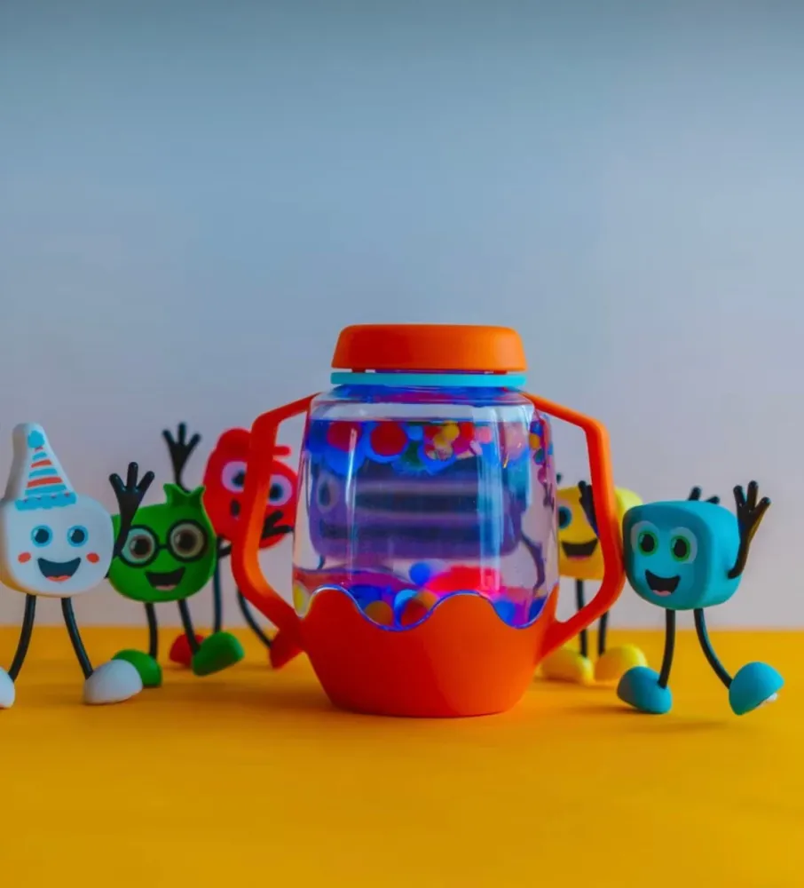 Glo Pals Kylpyleluja Sensory Light-Up nukke ja kuutiot Blair