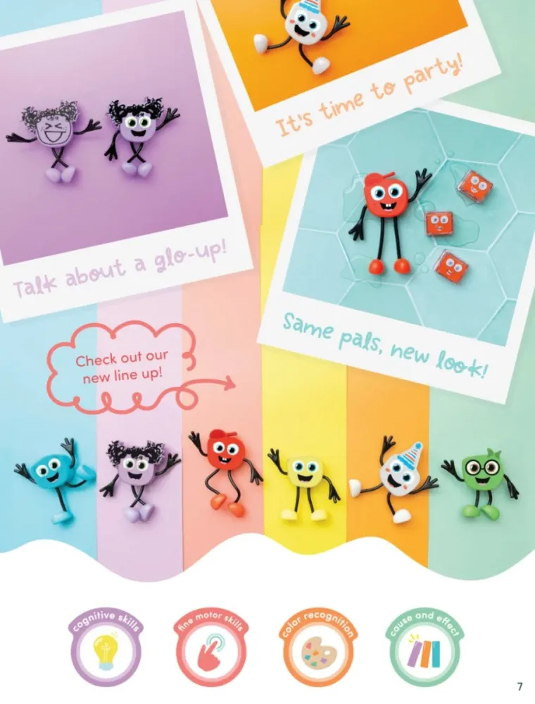 Glo Pals Kylpyleluja Sensory Light-Up nukke ja kuutiot Lumi